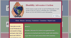 Desktop Screenshot of disabilityadvocates4action.org